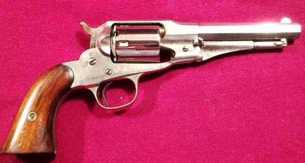 X X X  SOLD  X X X  A very fine American Remington single action New model Rimfire revolver .38 r/f.  Probably unfired condition. Ref 8697.